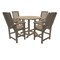 Highwood Usa Lehigh 5pc Round Counter Height Outdoor Patio Furniture Dining Set AD-CNL48-WBR - alternate 1